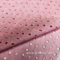 Pink Embroidery Cotton Fabric